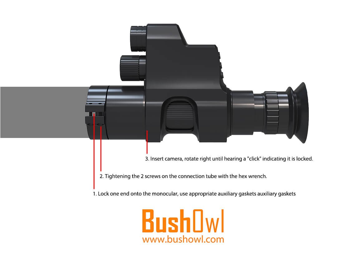 BO-NV007 Night Vision Scop Clip On Attachment Installation