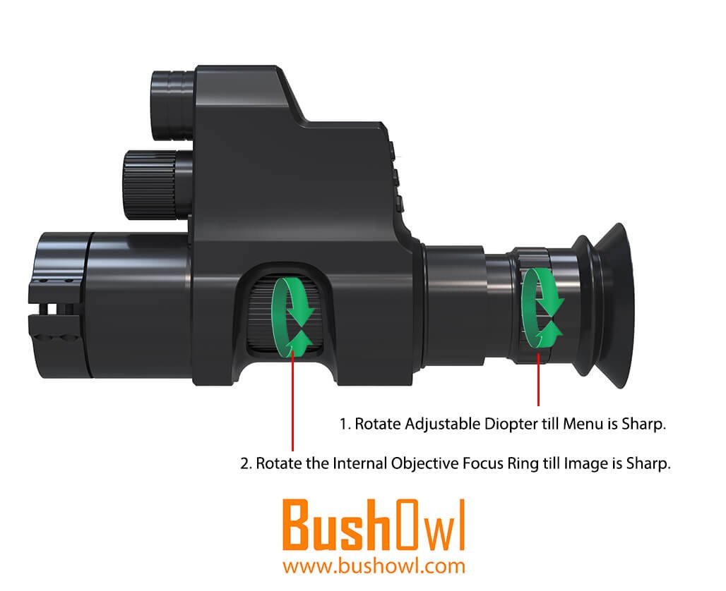 BushOwl BO-NV007 Night Vision Scope Clip On Focus Clarify