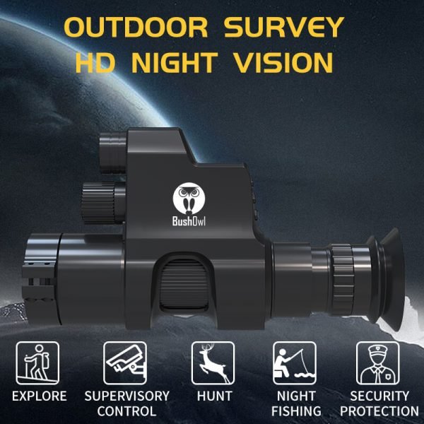 BushOwl NV007 Night Vision Scope Clip On Add on Attachment