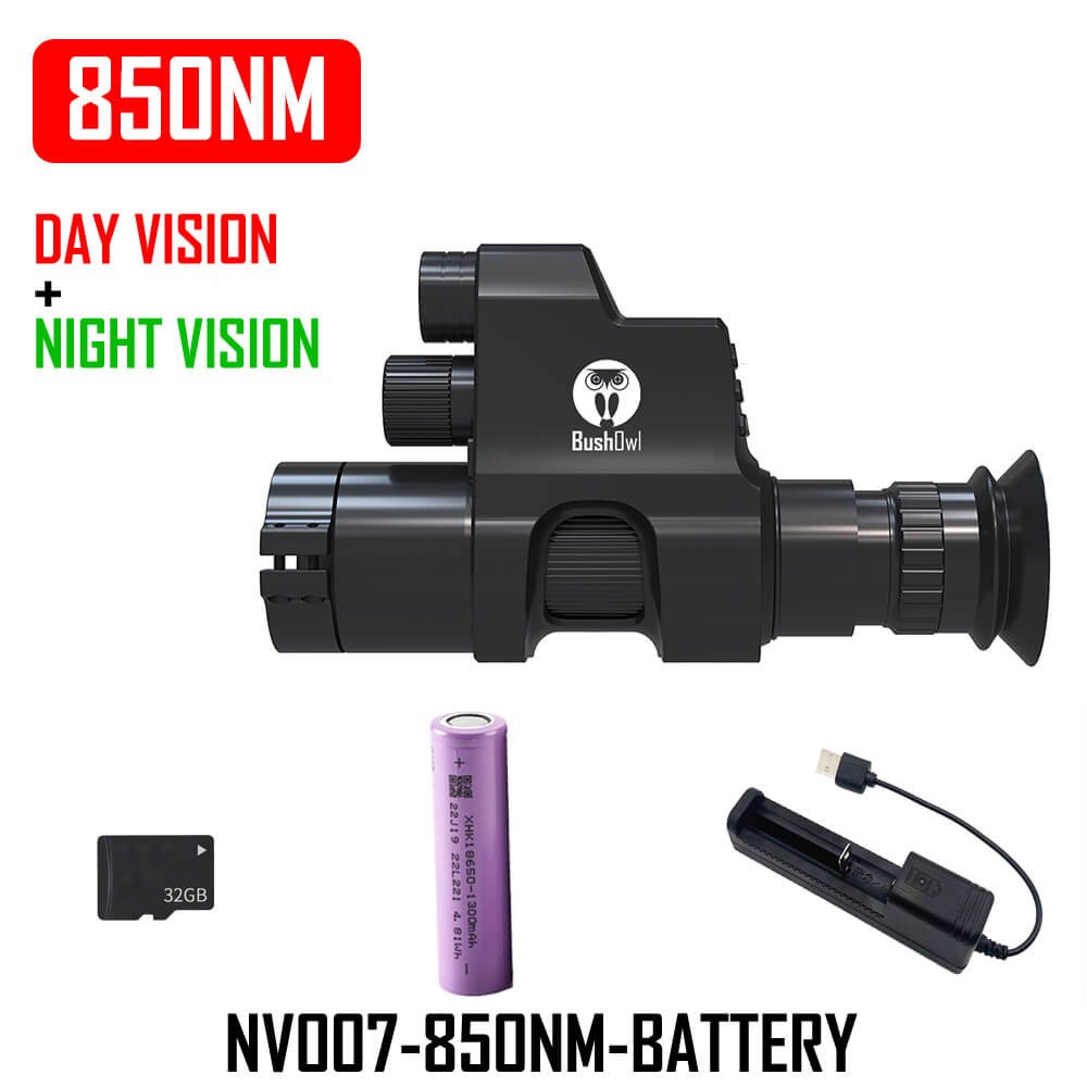 BushOwl NV007 Night Vision Packaging Included (NV007-850NM-BATTERY)