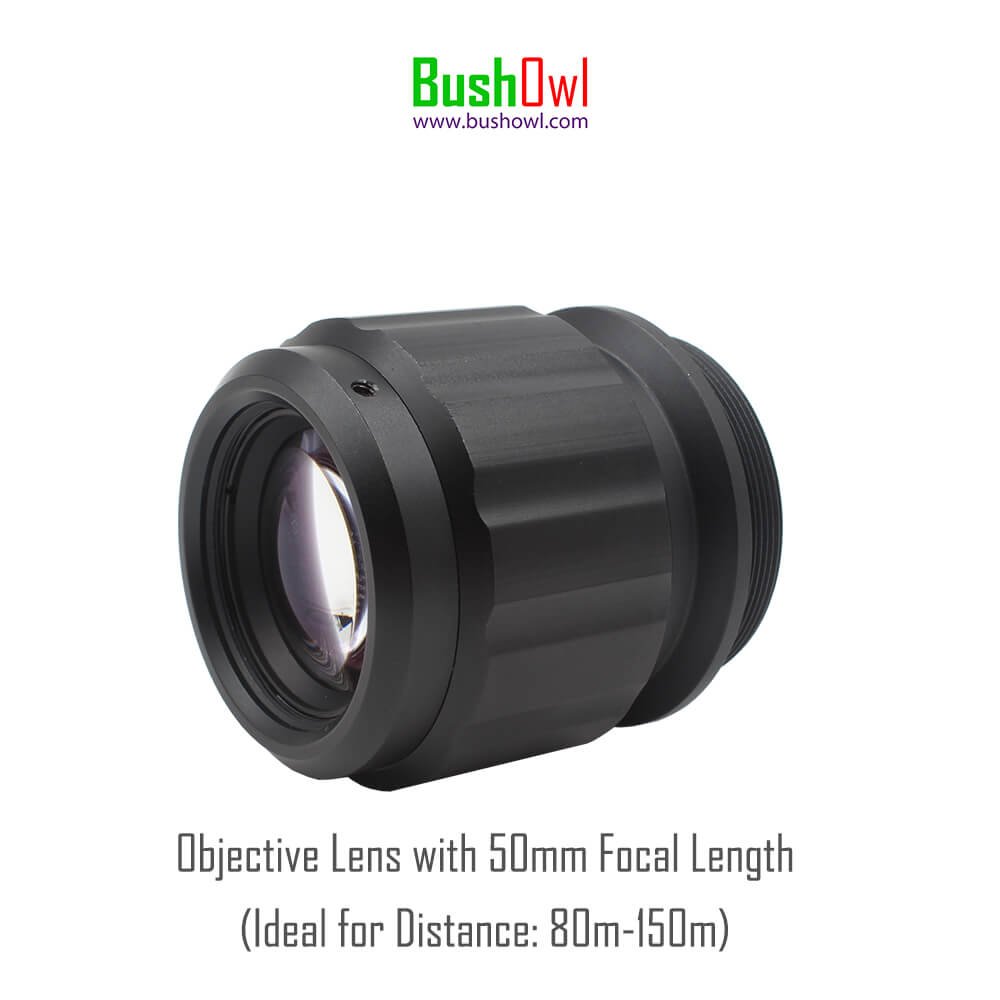 50mm Objective Lens for BushOwl Night Vision Scope Camera (Ideal Distance 80-150m)